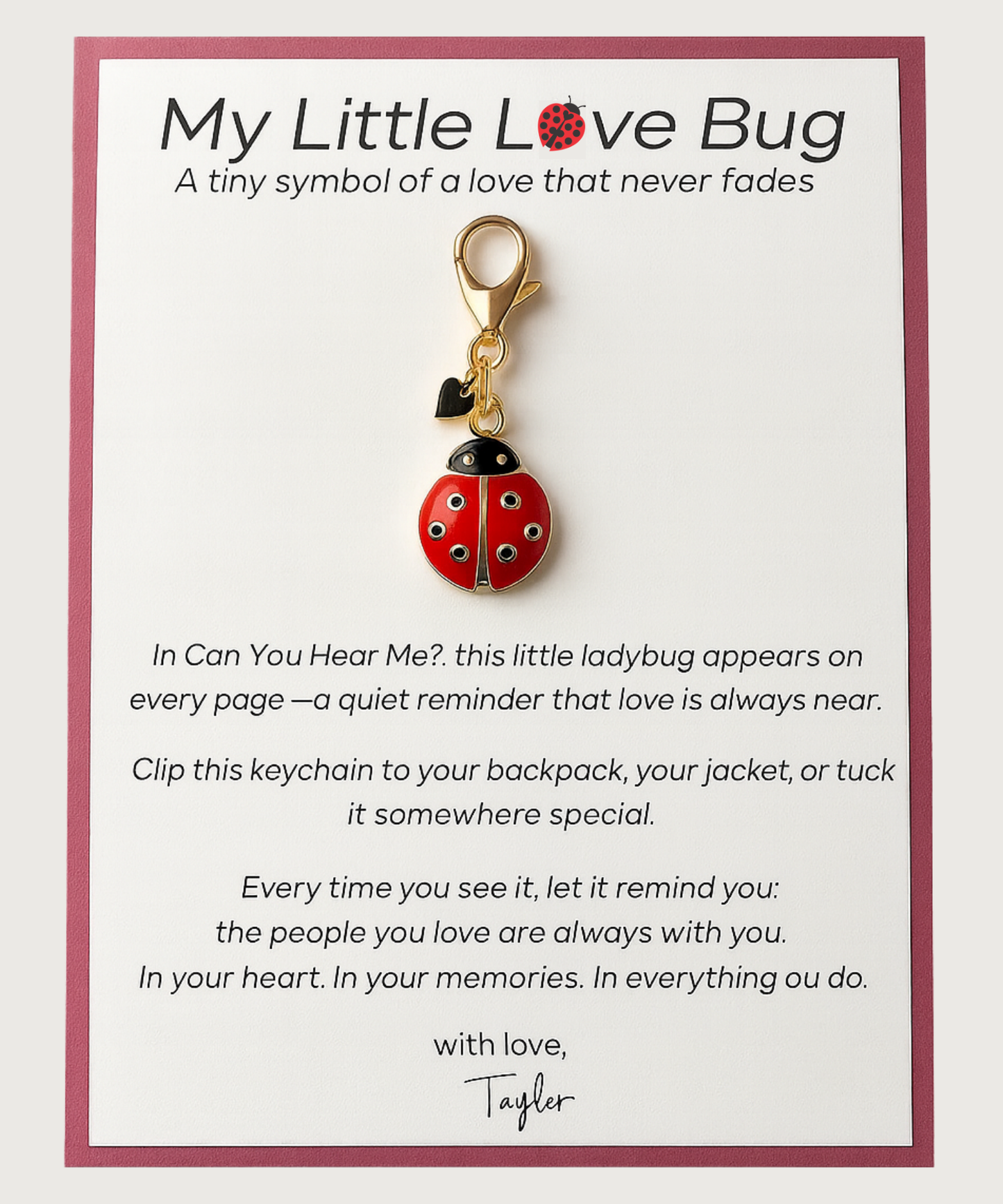 Ladybug Keychain